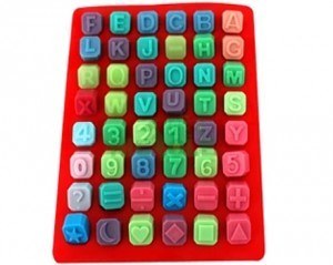 Alphabet mold for melt soap / pour soap Alphabet mold for melt soap / pour soap
