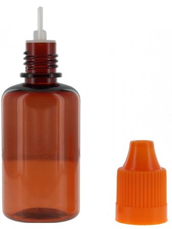 30 ml bruin druppelflesjes kindveilige sluiting