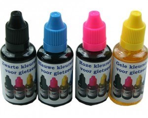 Gietzeep kleur set, met 4 kleuren elke kleur maken